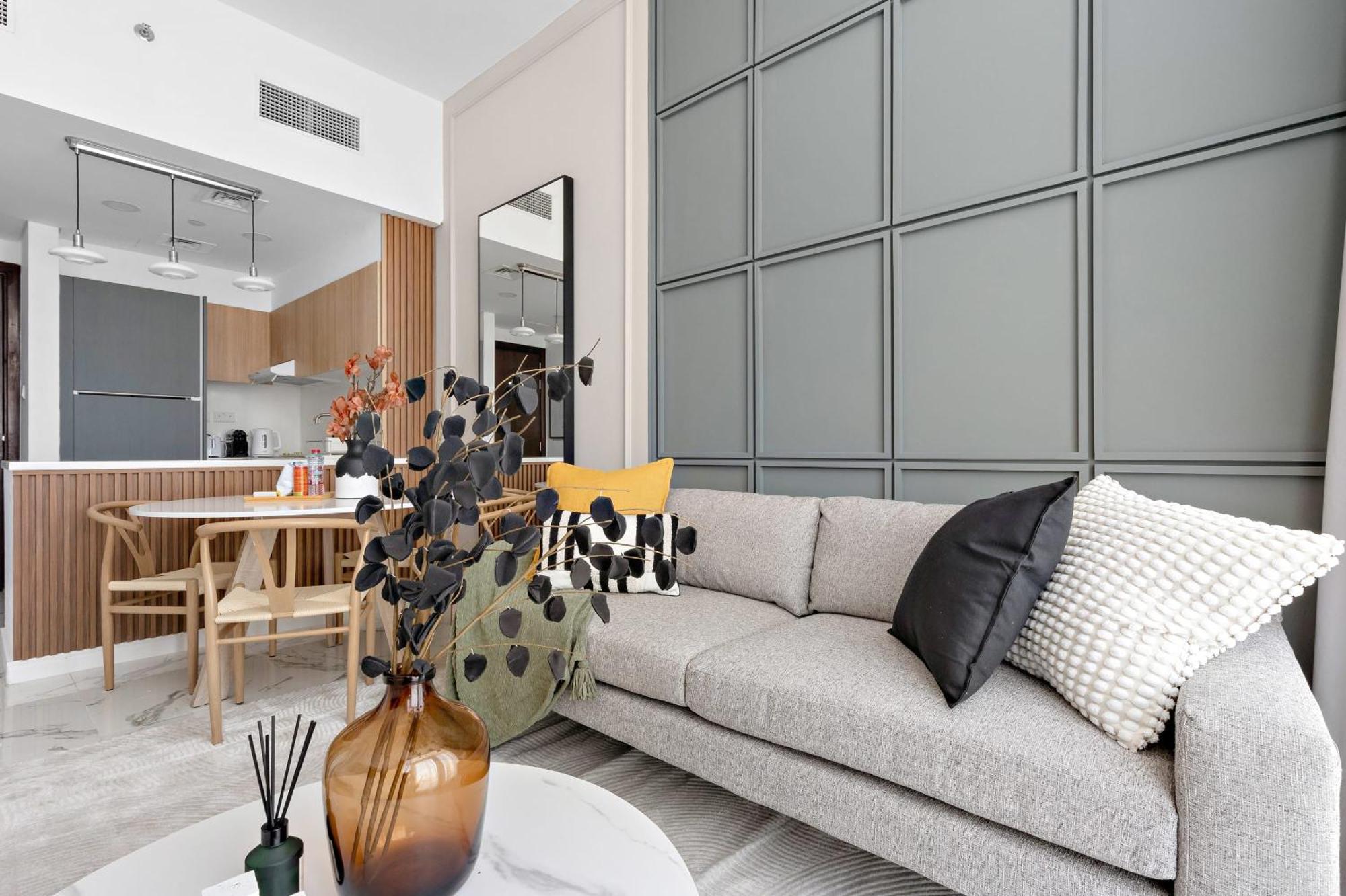 Silkhaus Modern 1Bdr In Oasis Near Masdar City Park อาบูดาบี ภายนอก รูปภาพ